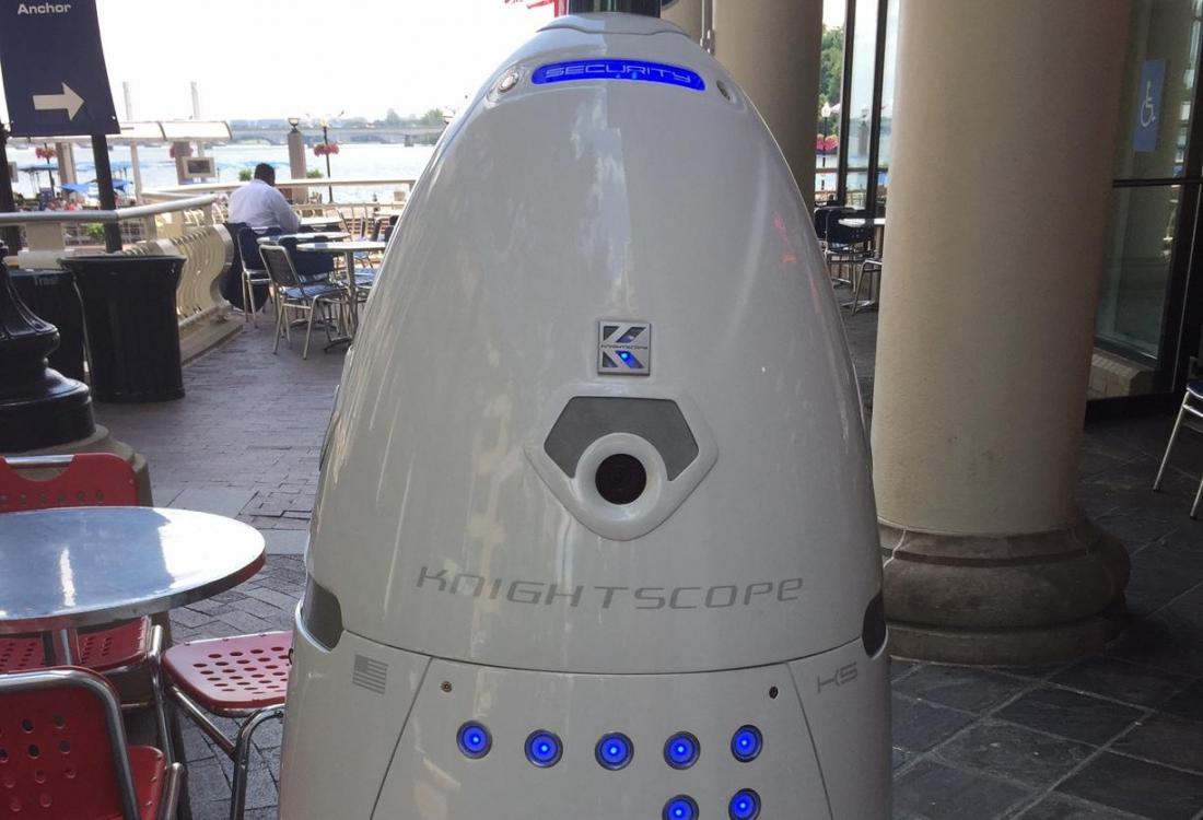 Steve, the Washington Harbour security robot