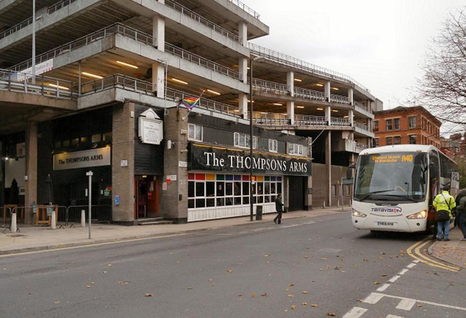 Chorlton Street bus station on the edge of Manchester's gay village