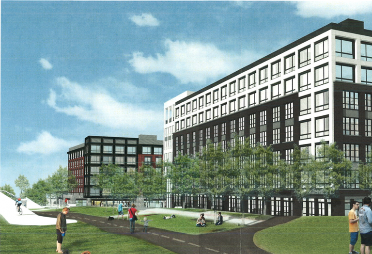 A rendering of MRP Realty's Bryant Street development