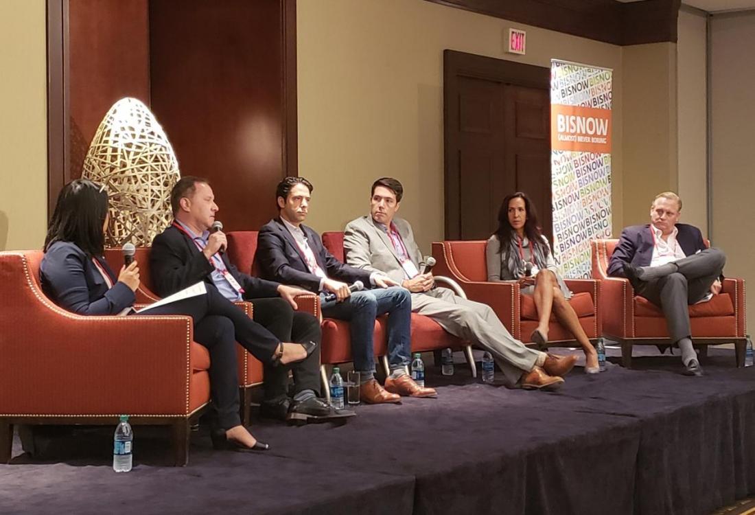 Compass Realtor Tracy Do, Bond Cos. Chairman Larry Bond, Cypress Equity Investments VP of Acquisitions Adrian Berger, Laterra Development Managing Director Acquisitions & Capital Markets Chris Tourtellotte, three6ixty Managing Partner Dana Sayles and Lion Real Estate Group Co-Founder Jeff Weller
