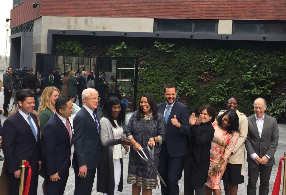 The Avery ribbon-cutting