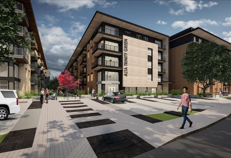 Stonelake Capital Partners will build Trinity Green, a $250M, 25-acre, urban residential district located along Singleton Avenue in West Dallas. At build out, Trinity Green will have 1,500 units and a 1-acre central park. This fall, Stonelake will break ground phase 4 at Trinity Green, a 324-unit Class-A apartment project, with Wood Partners. Alta Trinity Green will deliver first units in the spring of 2019.