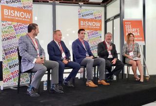 Hackman Capital's Mike Racine, El Segundo's Greg Carpenter, Bridge Development Partners' Greg Woolway, Continental Development's Alex Rose and CBRE's Jodie Poirier.
