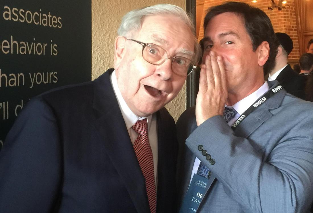 Warren Buffett and Berkadia senior managing director Dean Zander, L.A. 