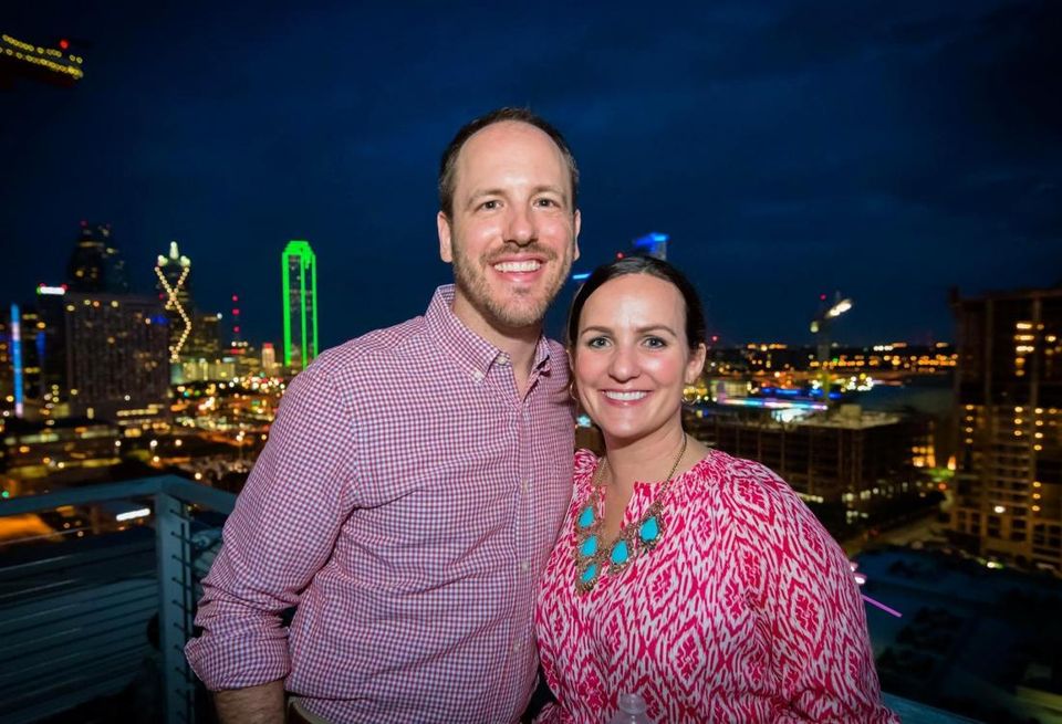 Amy Tharp and husband Ryan of Downtown Dallas Inc