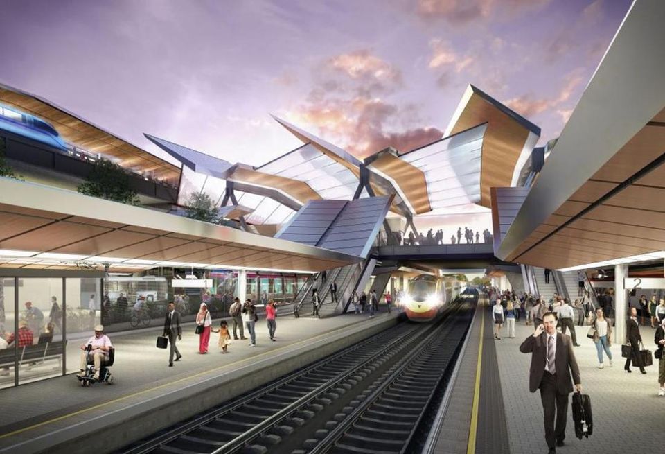 New platforms at Birmingham International Station May 2018