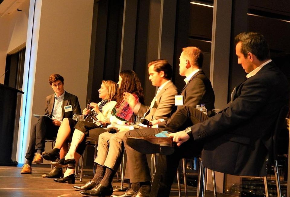 A panel of real estate experts discuss the office market at WiredScore’s recent Toronto launch: WiredScore's William Newton, Avison Young's Amy Erixon, Uber's Elizabeth Callahan, Ivanhoe Cambridge's Charlie Musgrave, Cadillac Fairview's David Hoffman and WiredScore's Phil Kanfer