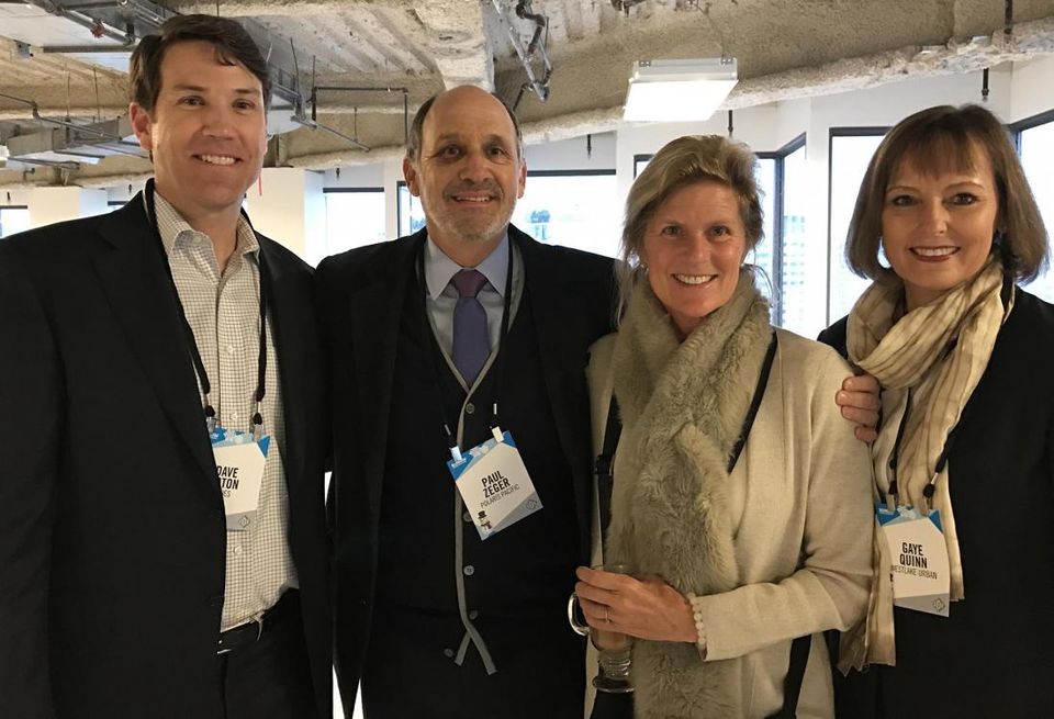 Hines managing director of marketing and leasing David Eaton, Polaris Pacific partner Paul Zeger, L Studio creative director Marianna Leuschel, Westlake Urban managing director Gaye Quinn