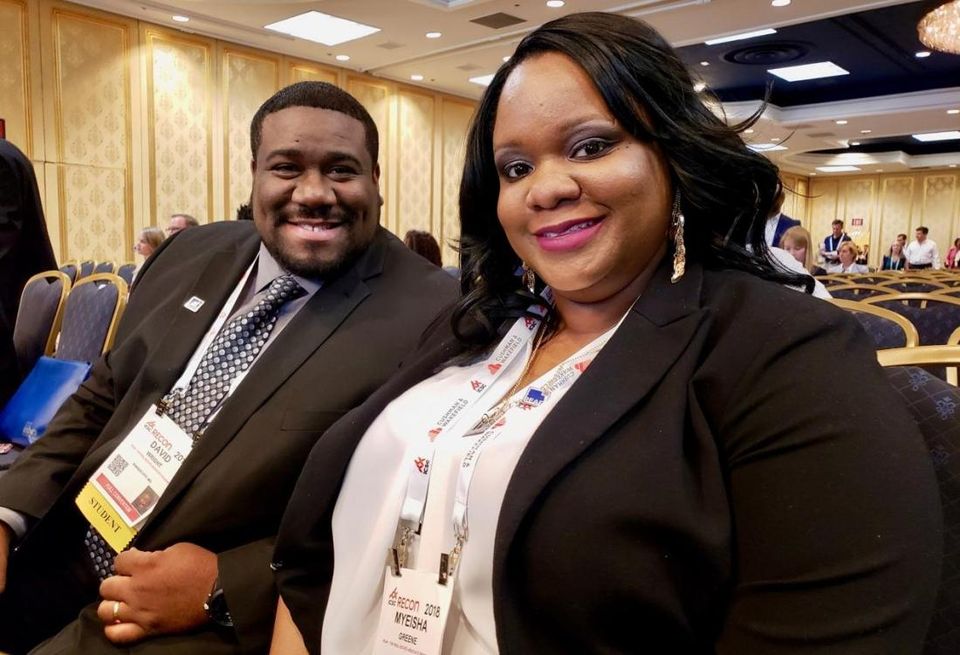 Kansas City, Mo.-based real estate brokers David Wright and Myeisha Greene attended a diversity panel at ICSC RECon Las Vegas.