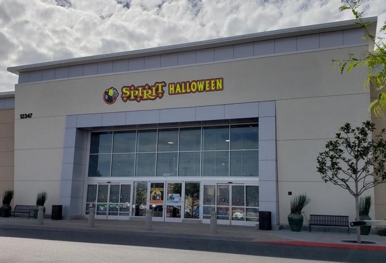 A vacant Toys R Us has been transformed into a Spirit Halloween, seasonal pop up shop in Seal Beach, Calif.
