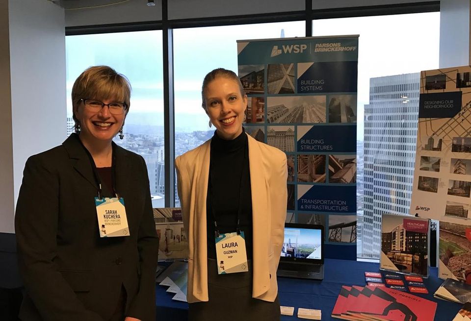 WSP | Parsons Brinkerhoff managing director Sarah Kuchera (above with WSP | Parsons Brinkerhoff VP of marketing Laura Guzman)
