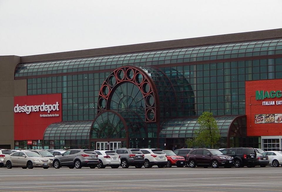 Outside the Woodside Mall, Etobicoke