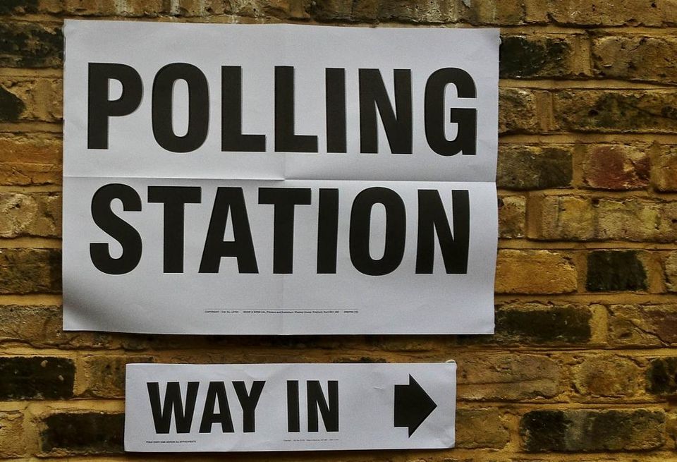 UK elections polling station
