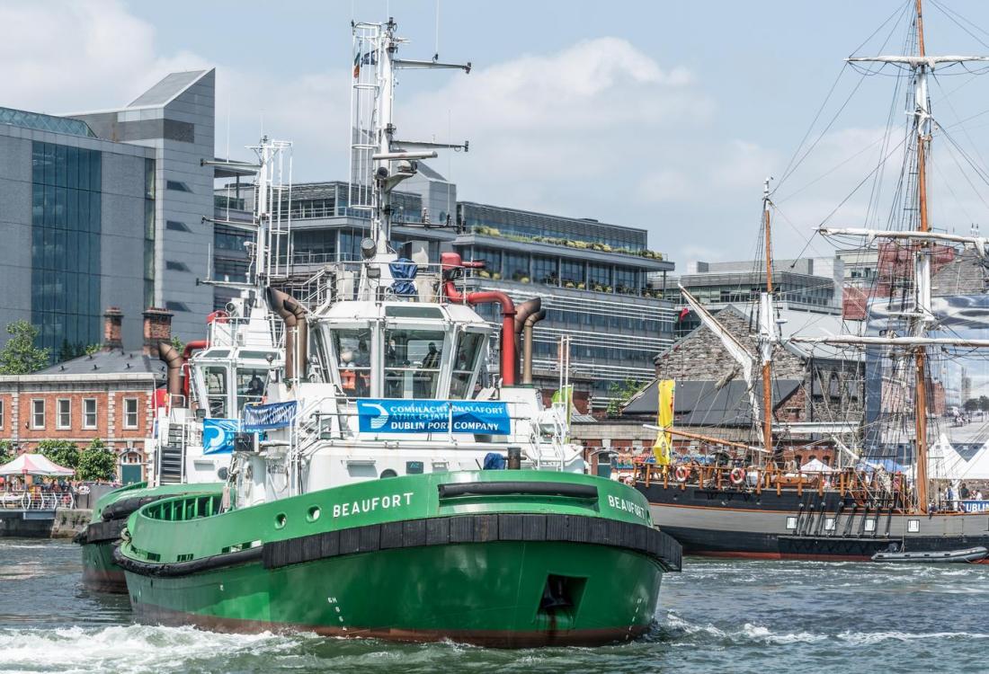 Dublin port boat 