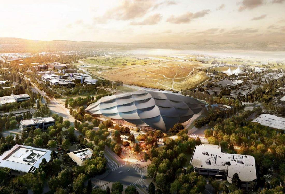 Google's First Ground-Up Development In Mountain View To Feature Canopy-Like Design