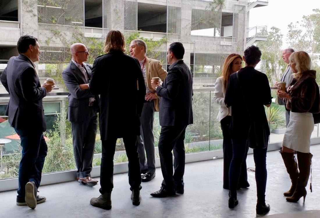 Attendees networking at Bisnow's Silicon Beach event at The Bluffs at Playa Vista. Attendees network at Bisnow’s Silicon Beach 2018: What's Next For LA's Growing Tech Sector? event at the Bluffs at Playa Vista.
