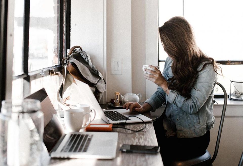 Coworking, real estate, shared space, women, computers, technology, real estate tech, proptech