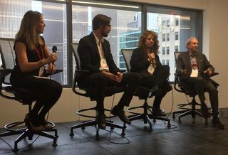 Sebastian Capital's Roxana Girand, former Etsy real facilities head Josh Wise, Buzzfeed's Julia Goldberg and MKDA's Michael Kleinberg