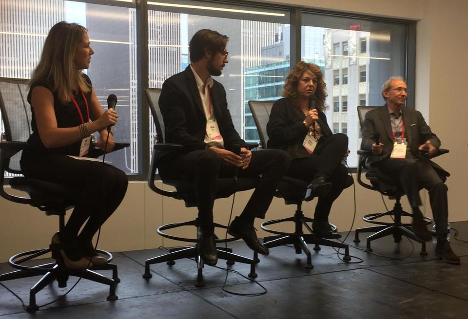 Sebastian Capital's Roxana Girand, former Etsy real facilities head Josh Wise, Buzzfeed's Julia Goldberg and MKDA's Michael Kleinberg