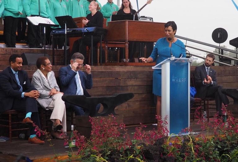 Mayor Bowser Wharf Grand opening ceremony