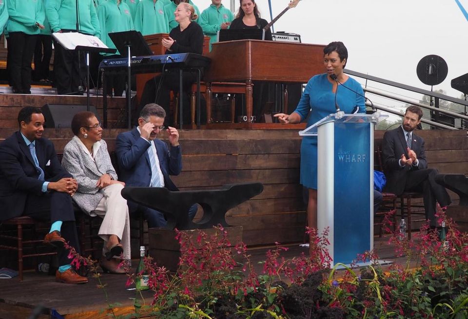 Mayor Bowser Wharf Grand opening ceremony