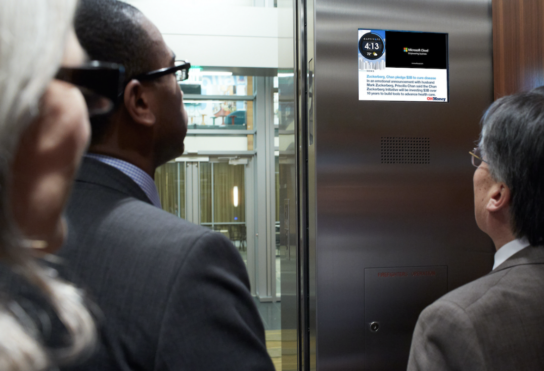 Captivate’s Screens Now Go Way Beyond Alleviating Elevator-Imposed Awkwardness