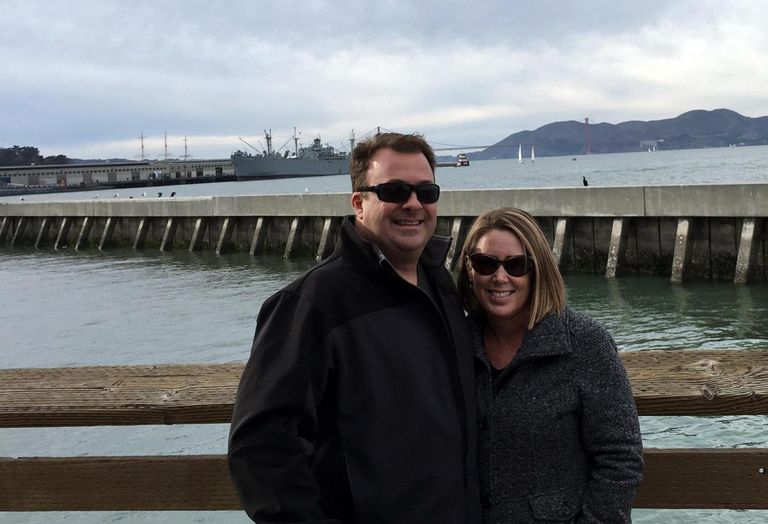 John and Susan Pollock on vacation in San Francisco, CA