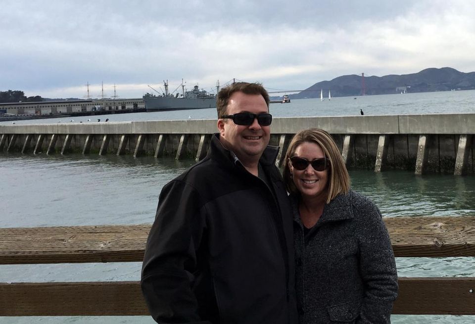 John and Susan Pollock on vacation in San Francisco, CA