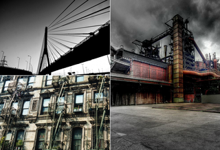 Industrial, Multifamily Infrastructure collage