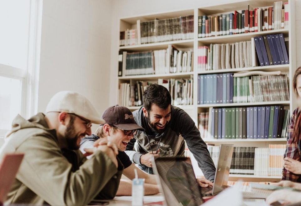 Students, work, career, computers, laptops, open office