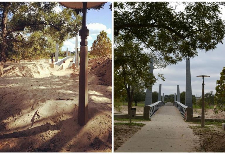 Buffalo Bayou Before And After