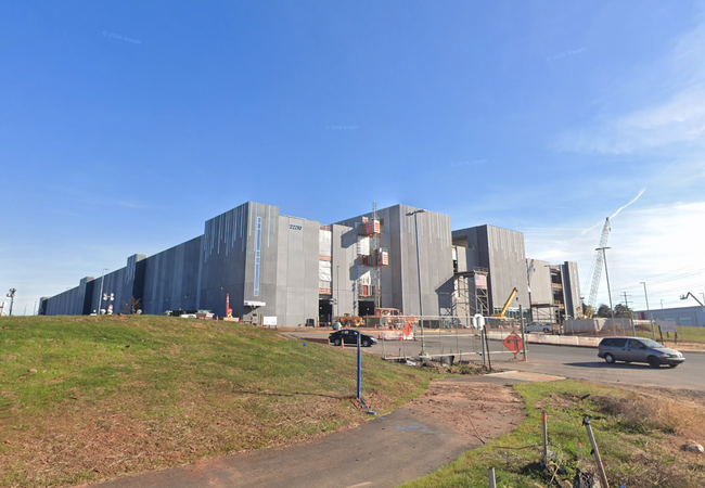 A data center under construction in Ashburn, Virginia