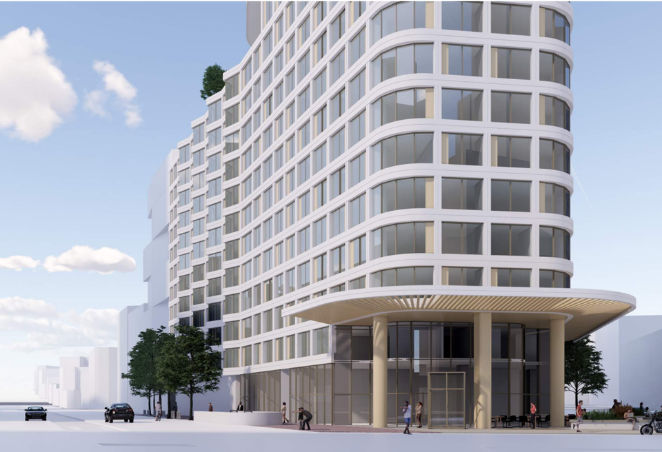 Rendering of One Oak project from Building