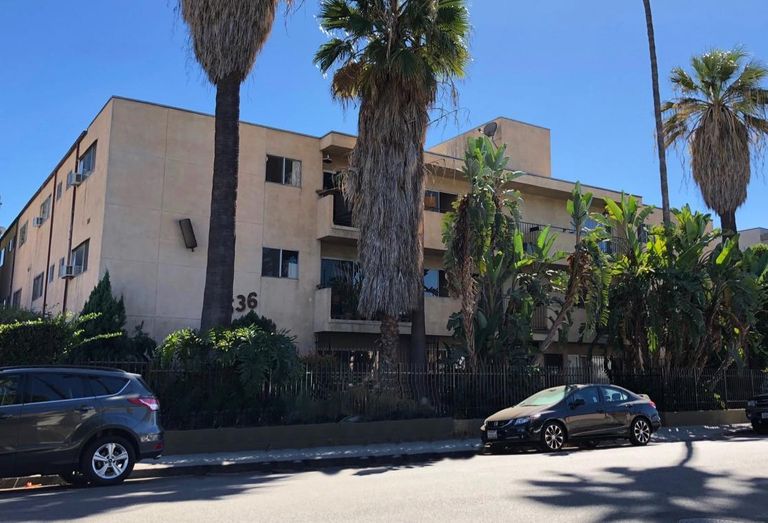 A 24-unit apartment building at 6536 La Mirada Ave. in West Hollywood.