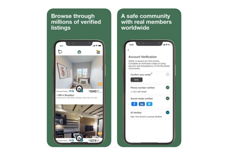 A screenshot of the Roomster's advertisements included in the Federal Trade Commission's complaint against the app alleging fraud