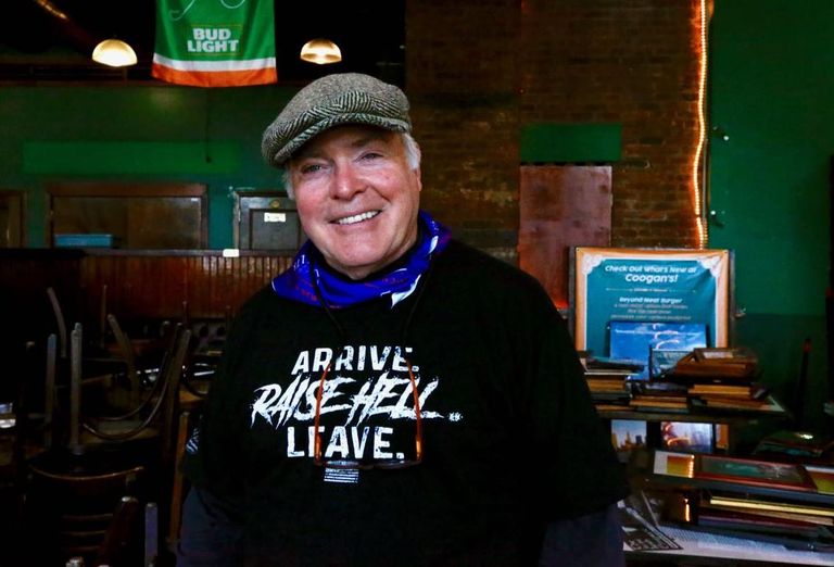 Coogan’s co-owner Peter Walsh at the pub