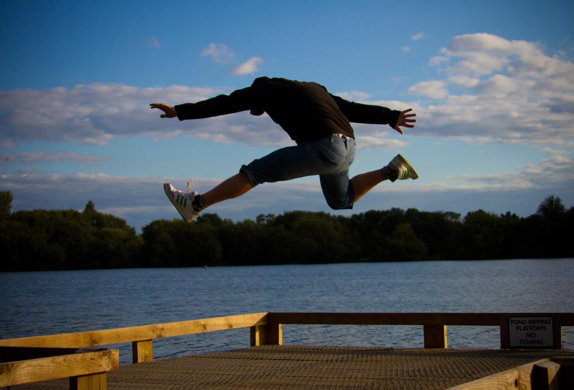 man jumping