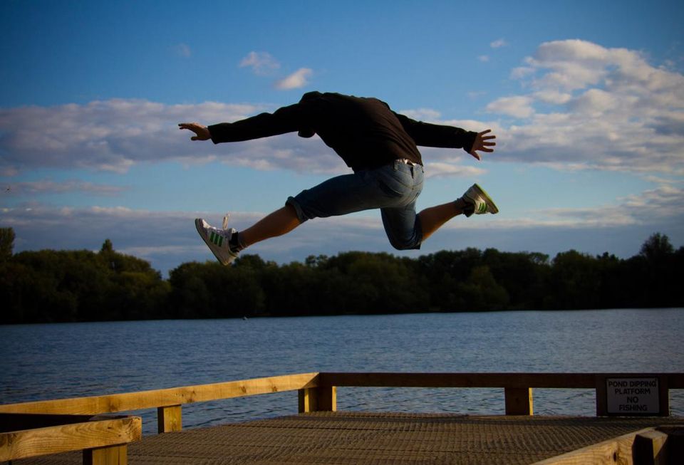 man jumping