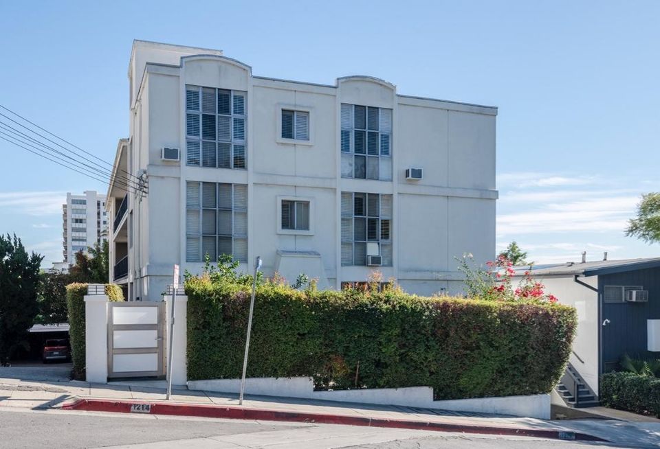 A 12-unit apartment at 1214 N. Clark St. in West Hollywood