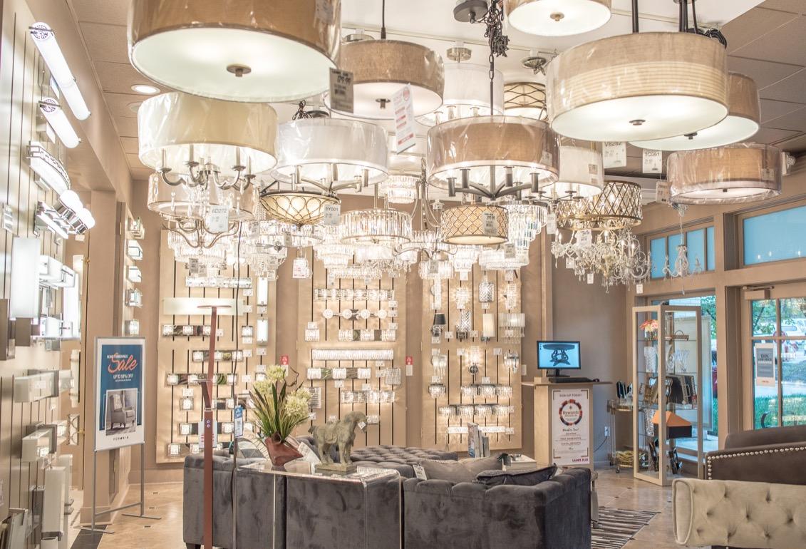 Interior of Lamps Plus