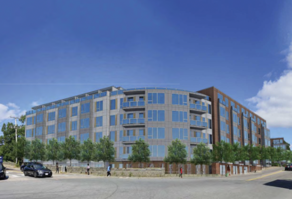A rendering of Ad Meliora's 273-unit development in Hyde Park.