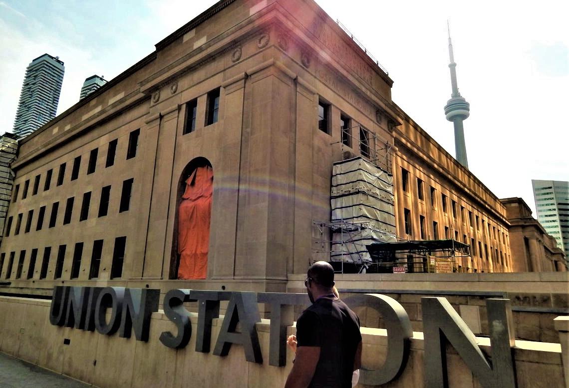 Union Station CN Tower downtown Toronto