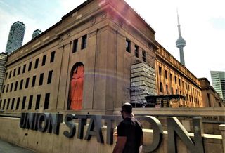 Union Station CN Tower downtown Toronto