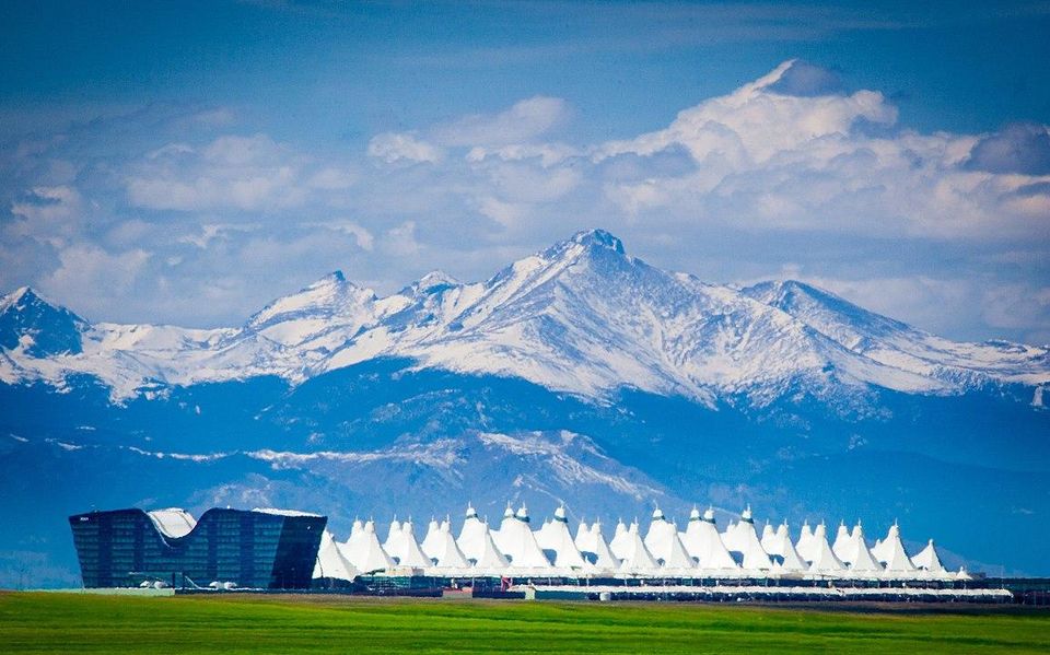 Denver International Airport and surrounding countryside