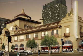 Rendering of the Herald Examiner Building in downtown Los Angeles