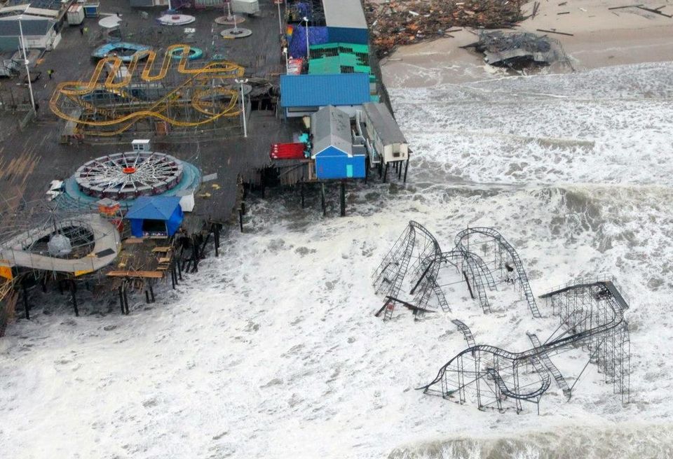 Superstorm Sandy -- Seaside Heights, NJ
