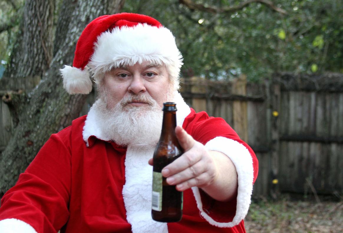 Who are you looking at? bad santa father christmas