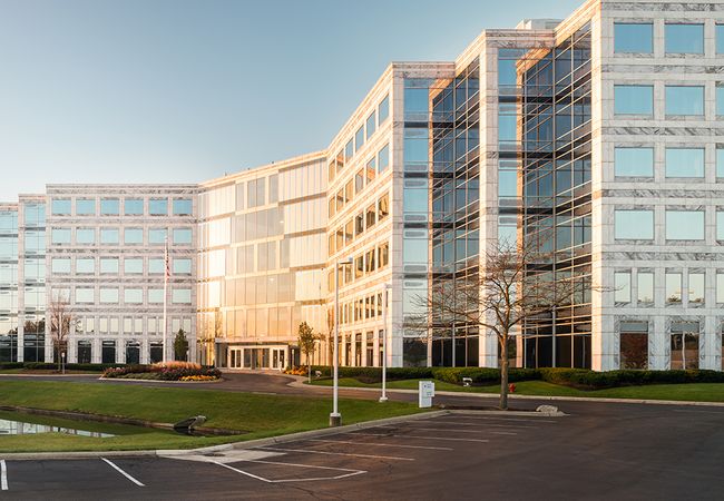 Exterior of the Corporate 500 campus in Deerfield.