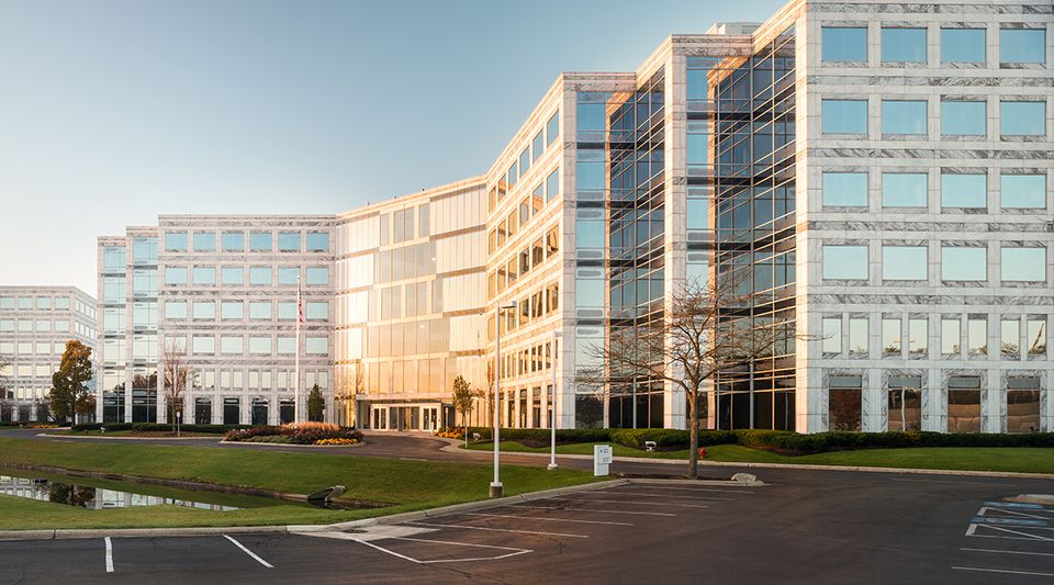 Exterior of the Corporate 500 campus in Deerfield.