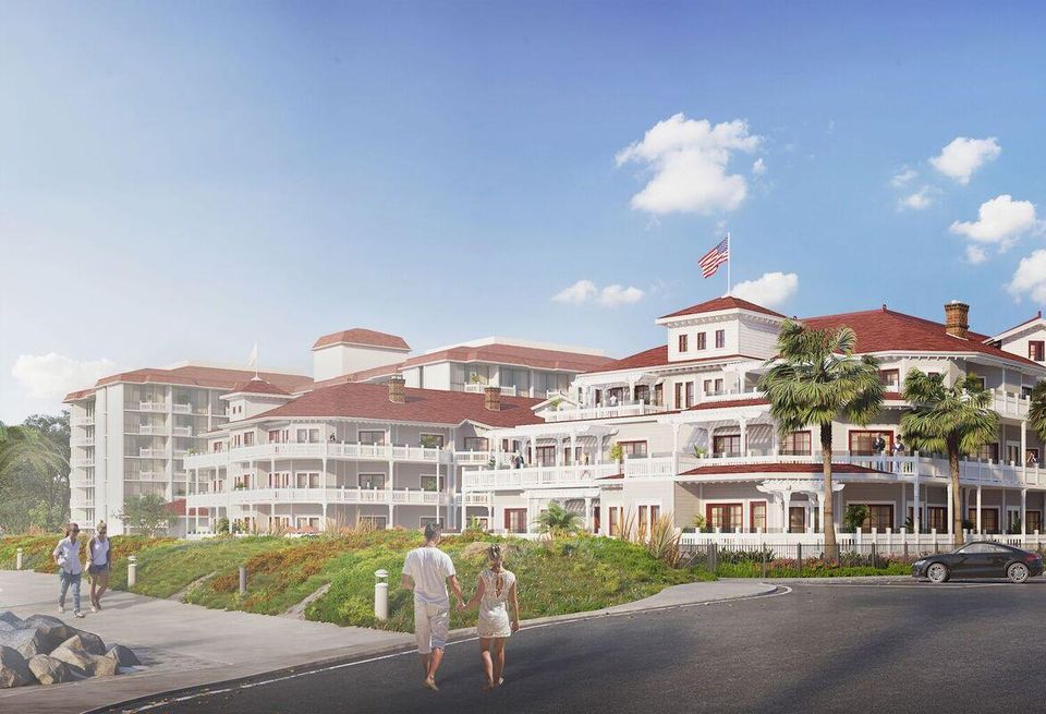 A rendering of the historic Hotel Del Coronado in San Diego, for whom Swinerton has been a longtime partner, completing renovations and self-perform work since the 1990s.